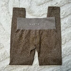NVGTN Mocha Snakeskin Seamless Leggings